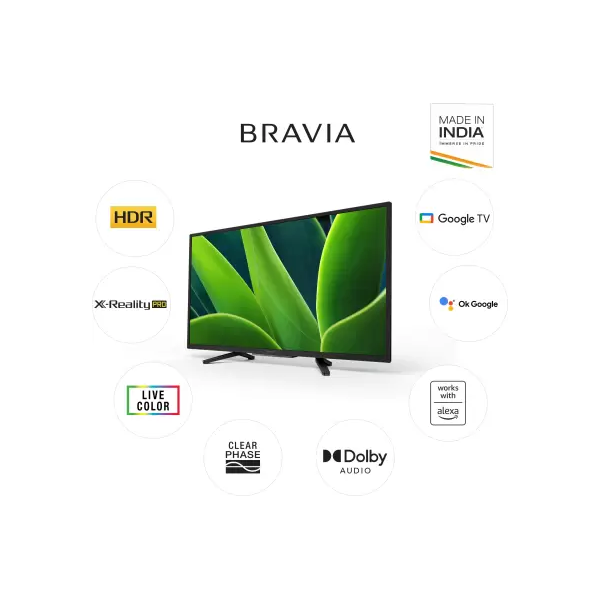 SONY (KD-32W830K) Bravia 80 cm (32 inch) HD Ready LED Smart Google TV