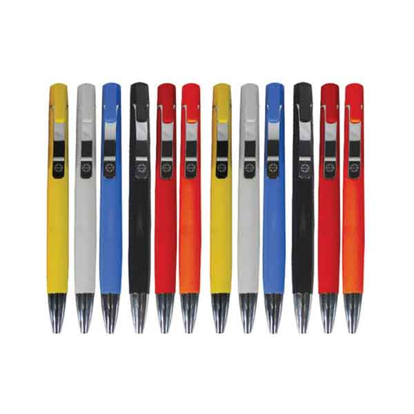 Stolt Helix Plastic, Ball Point Pen (Multicolor) Set Of 12