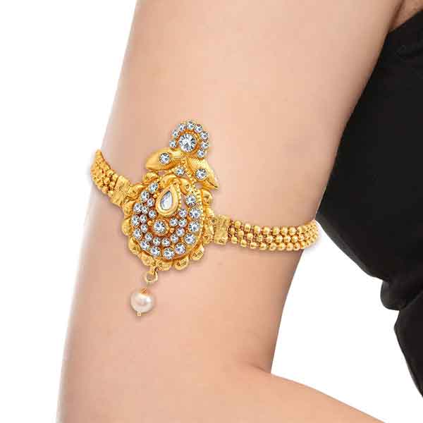 Sukkhi Artistically Gold Plated Ad Bajuband For Women (BJ71712ADH400)
