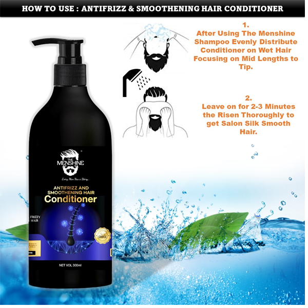 The MenShine Anti Frizz And Smoothening Hair Conditioner, Loss Preventive, Reducing Hair Damage, Conditioner For Men And Women-300ml