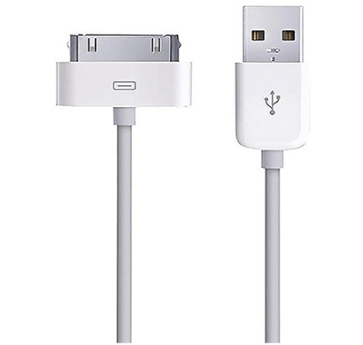 apple - 888462386111 30 -pin to usb cable, white
