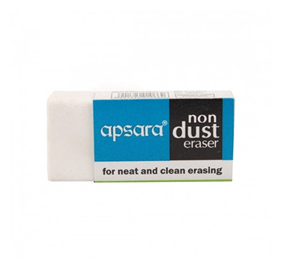 apsara non dust erasers/ white
