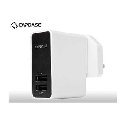 capdase (adcb-ar02) dual usb power adapter ampo r2 -world plugs for ipad/iphone/ipod (white)