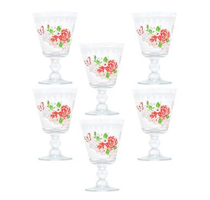 cerve floral cocktail glasses (pack of 6)