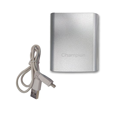 champion mcharge 4c - power bank 10400mah capacity (bis certified) - silver