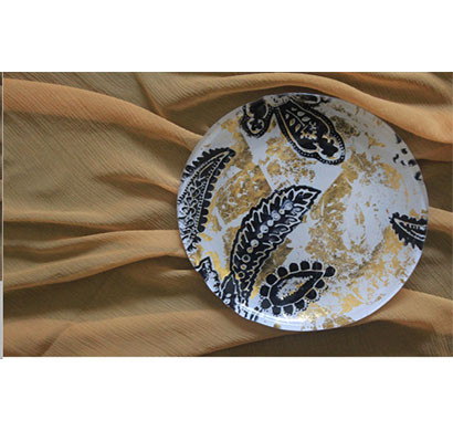 dantella small gold/black plates (set of 6)