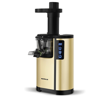 havells nutrisense 150w cold press slow juicer(golden-black)