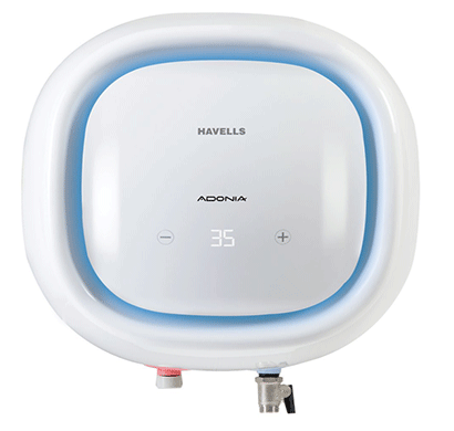 havells - ghwcadtwh025, 25litre white adonia digital storage water heater, 1 year warranty
