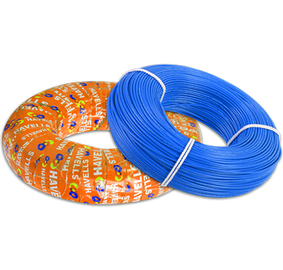 havells - whfffnbl14x0, life guard -fr-lsh-cables-40-sqmm3, fr- low smoke & halogen 180 mtr, blue, 1 year warranty