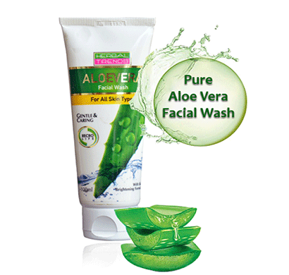 herbal trends pure aloe vera face wash - (loaded with herbs) for all skin