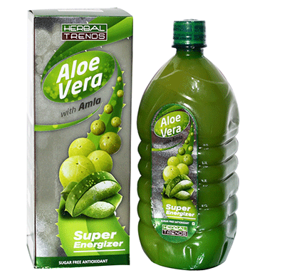 herbal trends aloe vera with amla- super energizer - pure, fresh, undiluted, 100 natural