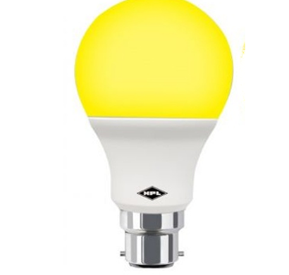 hpl - hplledb00527b2e2, 5w led glo bulb, pack of 1, yellow, 1 year warranty