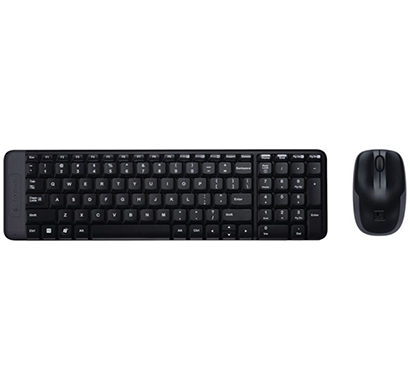 logitech- mk215, mouse combo and wireless keyboard, black, 1 year warranty