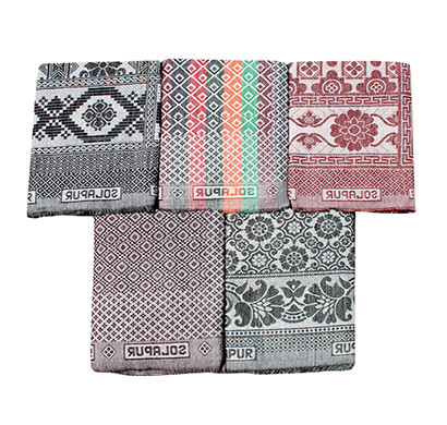 mandhania (indcs01) indica solapur chaddar 100% cotton dailyuse single bed blanket (assorted design and color)