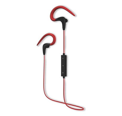 pebble sports light weight wireless headphones (red)