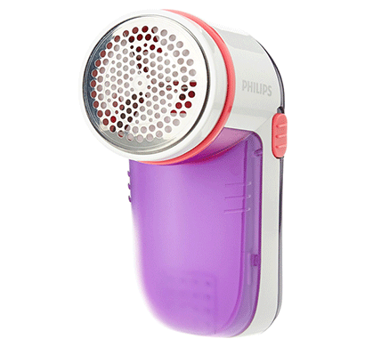 philips gc026/30 fabric shaver (white/purple)