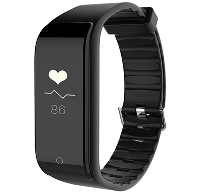 riversong wave fit fitness tracker with heart rate monitor for android/ios devices (black)