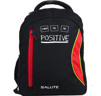 salute - capacity (red-black) school bag