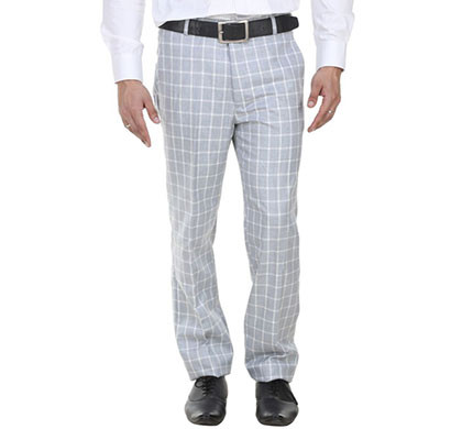shaurya-f tr-9 regular fit men's light blue trousers