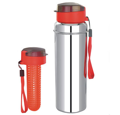 steel fruit infuser bottle hydra fuze single wall 1000 ml