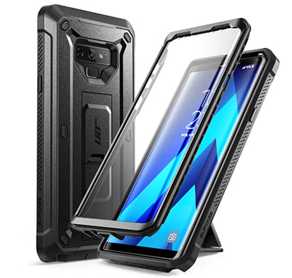 supcase galaxy note 9-unicorn beetlepro sp series full-body rugged holster cover case (black)