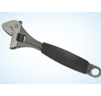 taparia -1173-s-12, chrome plated, adjustable spanner(with soft grip)