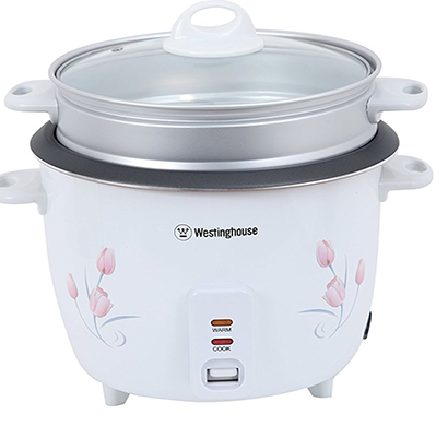 westinghouse- rc18w1s-cm, electric rice cooker, 1.8 l, white, 1 year warranty