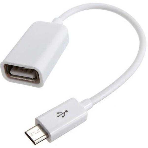 ACE Micro USB to USB 2.0 Socket(OTG Cable) (White)