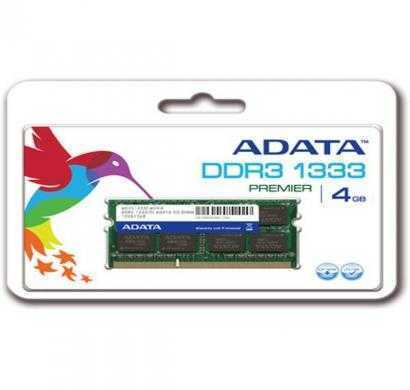 adata ddr3 4 gb (1 x 4 gb) laptop ram (ad3s1333c4g9-r)