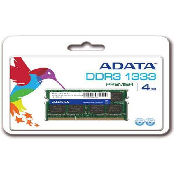 ADATA DDR3 4 GB (1 x 4 GB) Laptop RAM (AD3S1333C4G9-R)