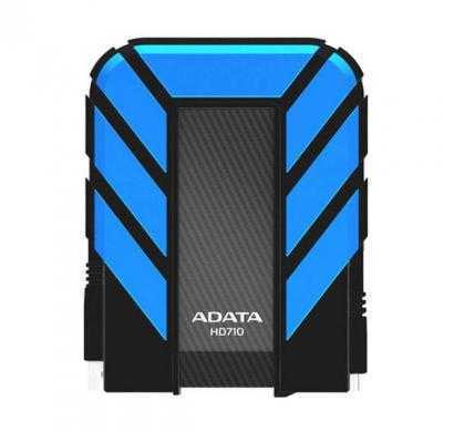 adata dash drive durable hd710 portable external hard drive, blue, 1tb (blue)