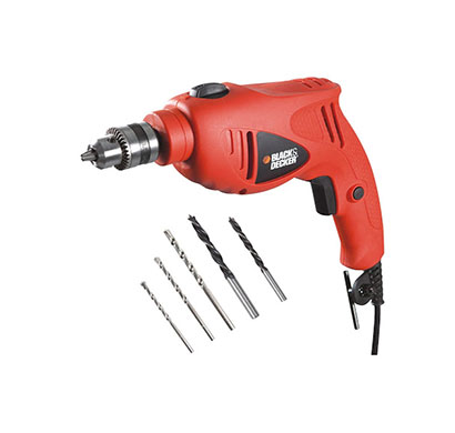 black and decker hd5010va5 550-watt variable speed hammer drill kit (orange)