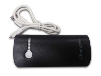 champion mcharge 2c powered by samsung cells 5200 mah power bank  (black, lithium-ion)