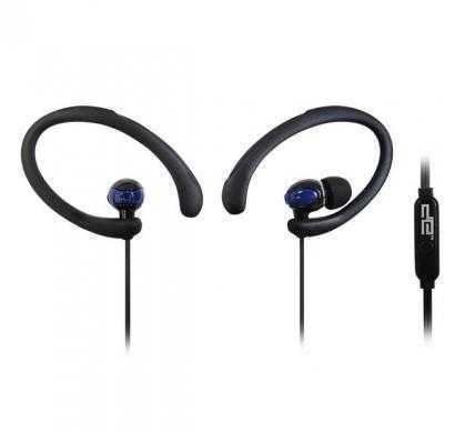 digital essentials active sports earhooks w/mic - blue