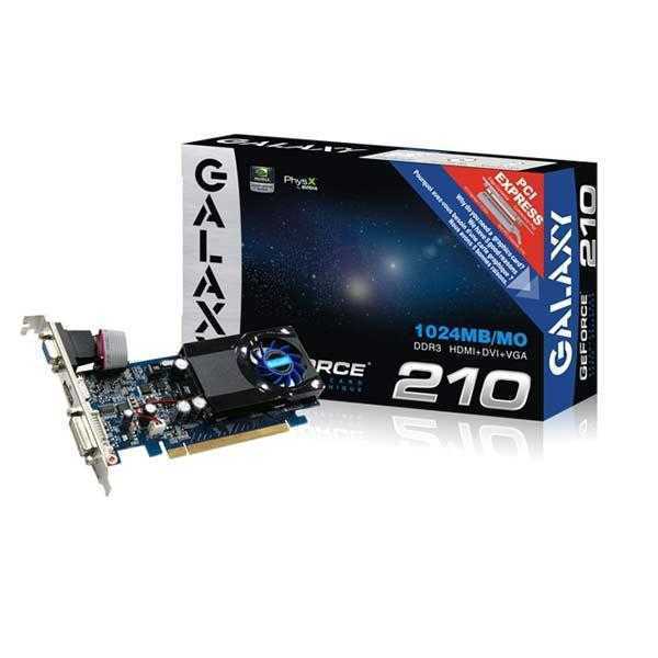 Galaxy NVIDIA GeForce 210 1 GB DDR3 Graphics Card
