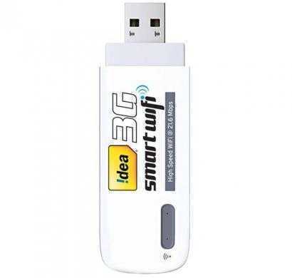 idea 3g smart 21.6 mbps wi-fi data card with hotspot (white)(unlocked)
