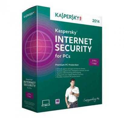 kaspersky internet security 3 users / 1 year