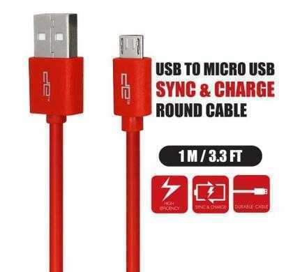 micro usb round cable red deca-1001r(red)