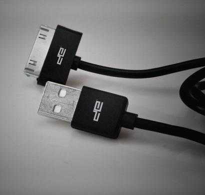 usb round cable black - 30 pin deca-1002r(blk30p)