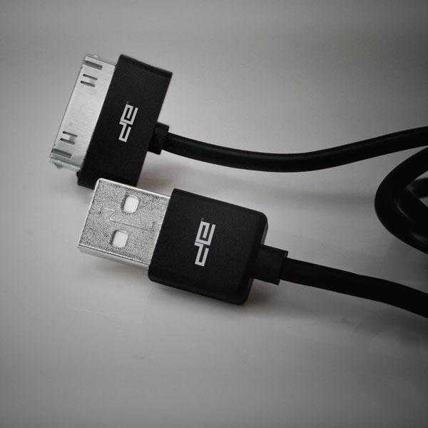 USB Round Cable Black - 30 Pin DECA-1002R(BLK30P)