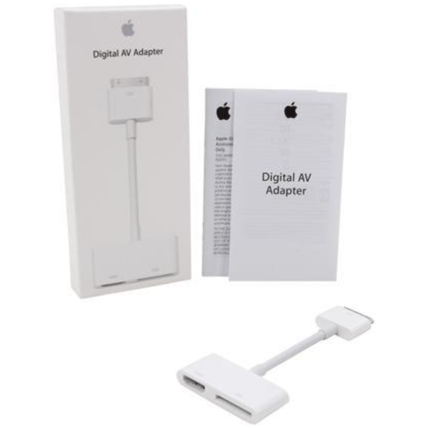 Apple - MD098ZM/A Digital AV Adapter, White, 1 Year Warranty