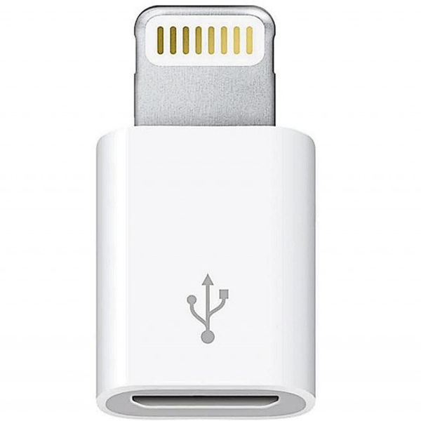 Apple - 885909627479 Lightning To Micro-USB Adapter, White