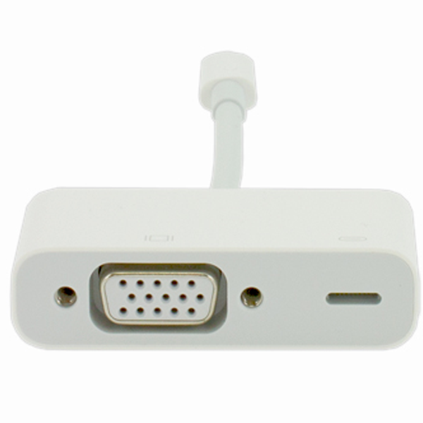 Apple - 885909627646 Official Lightning to VGA Adapter, White