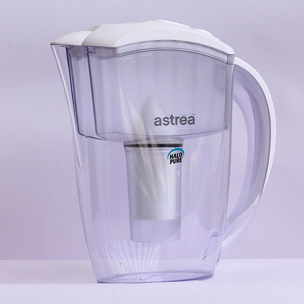 Astrea Compact Pure Non-Electric Home Water Purifier Dispenser Jug With Filter - 2.5 Liters - White