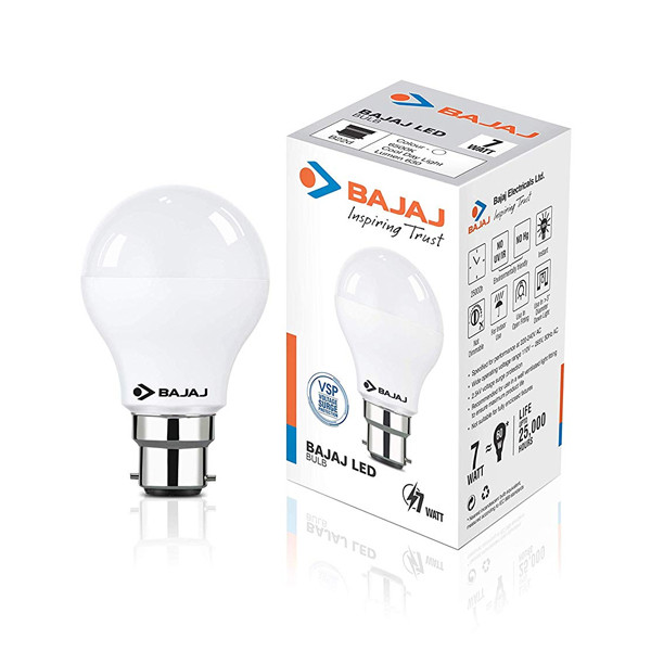 Bajaj 7w Led Bulb ( Cool Day Light)-B22 (PACK OF 10)
