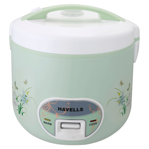 Havells Max Cook Dlx Electric Cooker 1000 W 2.8 Ltr Jointless Body Green