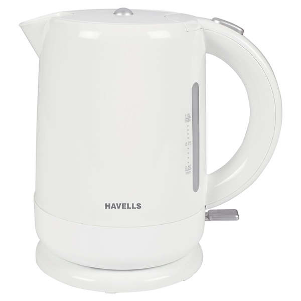Havells Aqua 1500-Watt 1.0L Cordless Kettle (White)
