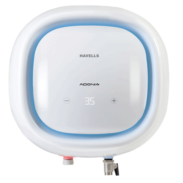 Havells - GHWCADTWH025, 25Litre White Adonia Digital Storage Water Heater, 1 Year Warranty