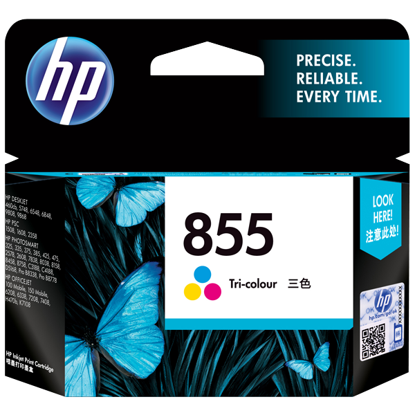 HP 855 Tri-color Ink Cartridge C8766ZZ