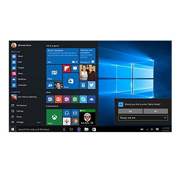 Microsoft Windows 10 Professional 32Bit/ 64Bit English INTL for 1 PC laptop/ User - 32 and 64 Bits on USB 3.0 Included